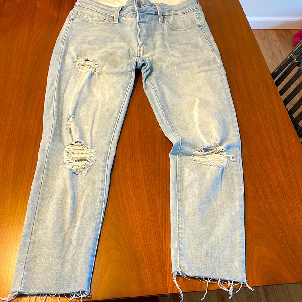 Maternity jean skinny light wash blanqi